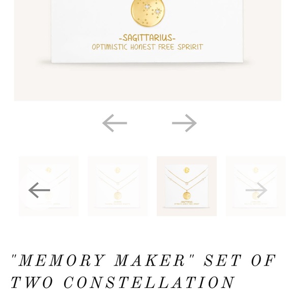 Daniela Swaebe Sagittarius Gold Double Necklace - Picture 5 of 6